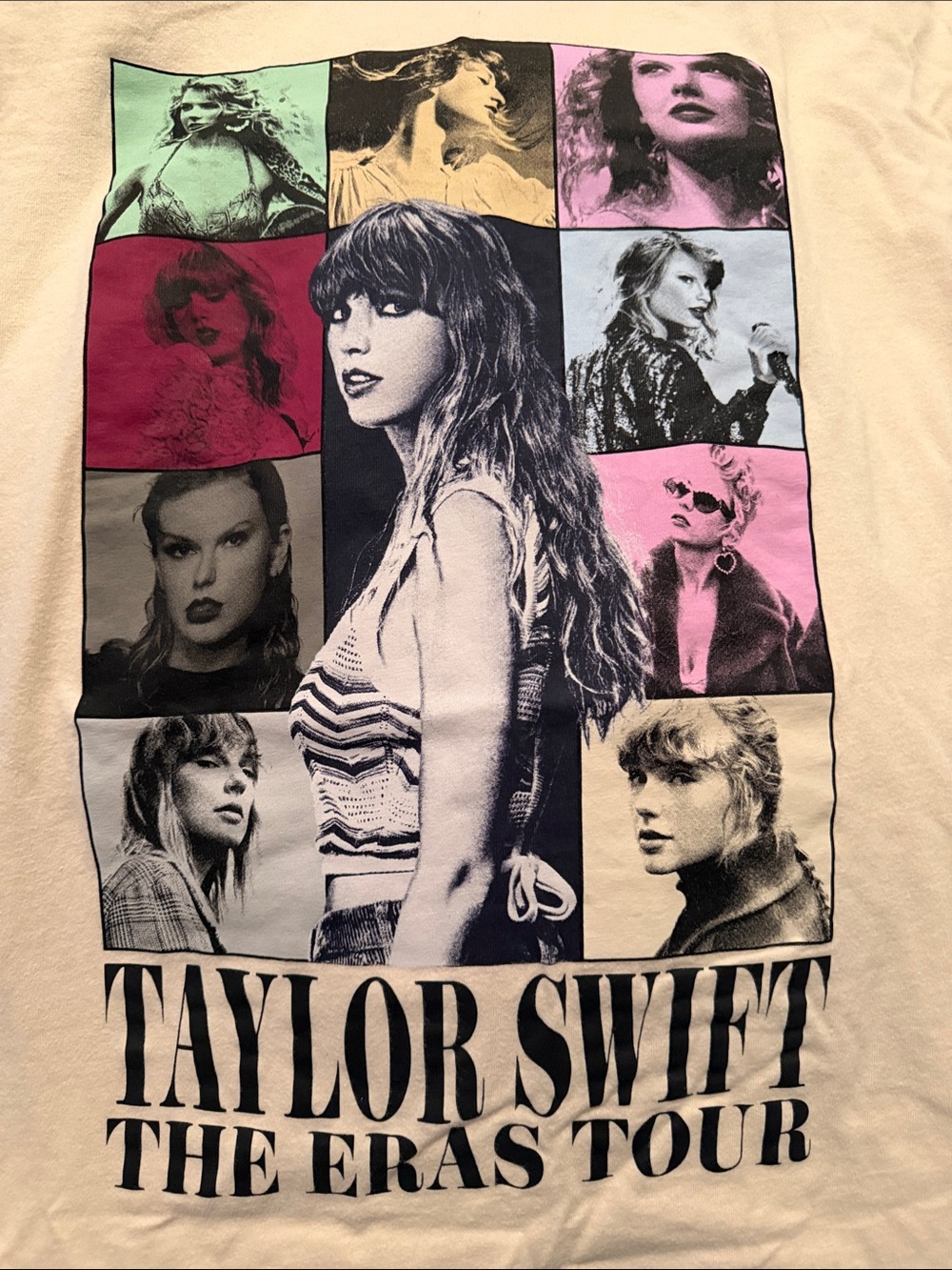 Taylor Swift Cream Graphic Eras Tour Tee - Picture 4 of 4